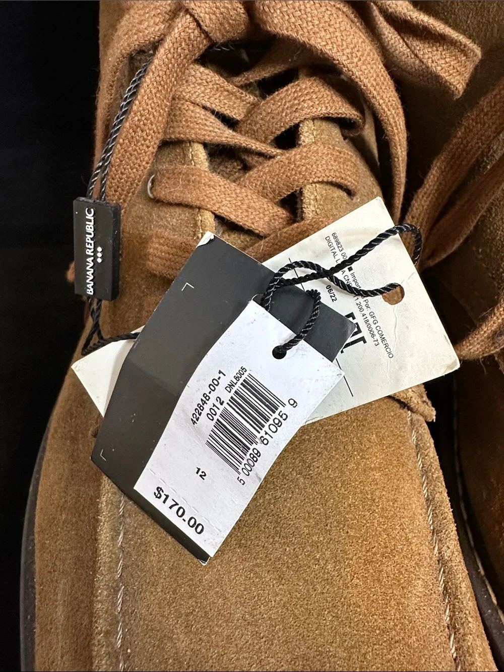 Banana Republic Factory Men's Suede - Lace-Up  Boot size 12